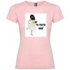 Camisetas despedida mujer de despedida de soltera novia a la fuga con tu foto 100% algodón rosa claro con impresión vista 1