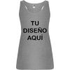 Camisetas despedida mujer de tirantes de despedida 100% algodón gris vigoré vista 1