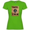 Camisetas despedida mujer para despedida de soltera cartel de se busca 100% algodón verde grass vista 1