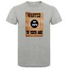 Camisetas despedida hombre de despedida estilo wanted con tu foto 100% algodón gris vigoré para personalizar vista 1