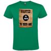 Camisetas despedida hombre de despedida estilo wanted con tu foto 100% algodón verde para personalizar vista 1