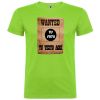 Camisetas despedida hombre de despedida estilo wanted con tu foto 100% algodón verde oasis para personalizar vista 1