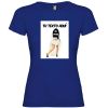 Camisetas despedida mujer para fiestas con su foto modelo novia con zapatillas 100% algodón royal vista 1