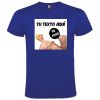 Camisetas despedida hombre de manga corta con diseño de muñeca hinchable 100% algodón royal con impresión vista 1