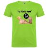 Camisetas despedida hombre para fiestas con diseño de muñeca hinchable troquelado 100% algodón verde oasis vista 1