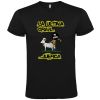 Camisetas despedida hombre blanca lema la última gran juerga 100% algodón negro vista 1