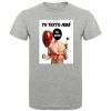 Camisetas despedida hombre para despedidas con diseño de globo y flor 100% algodón gris vigoré para personalizar vista 1