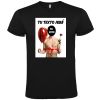Camisetas despedida hombre para despedidas con diseño de globo y flor 100% algodón negro para personalizar vista 1