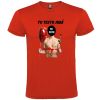 Camisetas despedida hombre de manga corta con diseño de globo y flor 100% algodón rojo con impresión vista 1