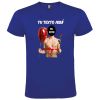 Camisetas despedida hombre de manga corta con diseño de globo y flor 100% algodón royal con impresión vista 1