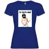 Camisetas despedida mujer ajustada con diseño de novia con bate para poner tu foto 100% algodón royal vista 1