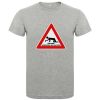 Camisetas despedida hombre de despedida 100% algodón gris vigoré con impresión vista 1