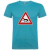 Camisetas despedida hombre de despedida 100% algodón turquesa con impresión vista 1