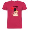 Camisetas despedida hombre con diseño troquelado de muñeca hinchable y globo 100% algodón roseton vista 1