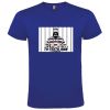 Camisetas despedida hombre con imagen de presidiario 100% algodón royal con impresión vista 1