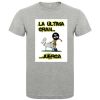 Camisetas despedida hombre lema la última gran juerga 100% algodón gris vigoré con impresión vista 1
