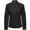 Camisas manga larga roly sofia ls de poliéster negro con logo vista 1