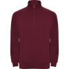 Sudaderas cremallera roly aneto de algodon granate para personalizar vista 1