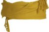 Fajines peñas regional algodón con flecos 28x300 cm de 100% algodón oro vista 1