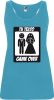 Camisetas despedida mujer de tirantes de despedida diseÃ±o game over 100% algodÃ³n con impresiÃ³n vista 1