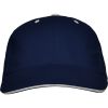 Gorras serigrafiadas roly panel de 100% algodón azul marino con impresión vista 1