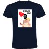 Camisetas despedida hombre para fiestas con diseÃ±o de muÃ±eca hinchable y globo 100% algodÃ³n con impresiÃ³n vista 1
