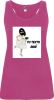 Camisetas despedida mujer de tirantes de despedida en color con diseño de novia corriendo 100% algodón roseton con impresión vista 1