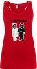 camiseta de tirantes de despedida novios bebés troquelado para mujer en color rojo para personalizar vista 1