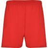 Pantalones roly calcio de poliéster rojo con publicidad vista 1