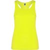 Camisetas técnicas roly shura mujer de poliéster amarillo fluor vista 1