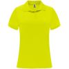 Polos técnicos deporte roly monza mujer de poliéster amarillo fluor con impresión vista 1
