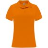 Polos técnicos deporte roly monza mujer de poliéster naranja fluor con impresión vista 1