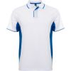 Polos técnicos deporte roly montmelo de poliéster blanco royal vista 1