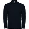 Polos para trabajar roly estrella ls de 100% algodón azul marino con impresión vista 1