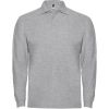 Polos para trabajar roly estrella ls de 100% algodón gris vigoré con impresión vista 1