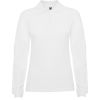 Polos manga larga roly estrella ls mujer de 100% algodón blanco vista 1