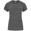 Camisetas técnicas roly austin mujer de poliéster negro vigore con logo vista 1