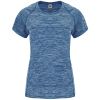 Camisetas técnicas roly austin mujer de poliéster azul marino vigore con logo vista 1