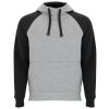 Sudaderas capucha roly badet de algodon gris negro con logo vista 1