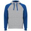 Sudaderas capucha roly badet de algodon azul royal con logo vista 1