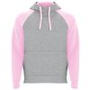 Sudaderas capucha roly badet de algodon rosa con logo vista 1