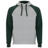 Sudaderas capucha roly badet de algodon verde botella con logo vista 1