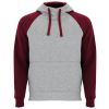 Sudaderas capucha roly badet de algodon granate con logo vista 1