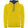 Sudaderas capucha roly urban de algodon amarillo royal con impresión vista 1