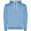 Sudaderas capucha roly urban de algodon celeste blanco con impresión vista 1