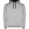 Sudaderas capucha roly urban de algodon gris negro con impresión vista 1