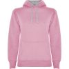 Sudaderas capucha roly urban mujer de algodon rosa claro gris con publicidad vista 1