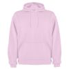 Sudaderas capucha roly capucha de algodon rosa claro con publicidad vista 1