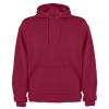 Sudaderas capucha roly capucha de algodon granate con publicidad vista 1