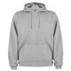 Sudaderas capucha roly capucha de algodon gris vigoré con publicidad vista 1